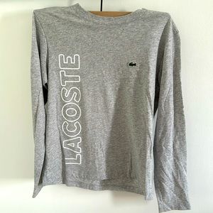 Long sleeve boys Lacoste shirt